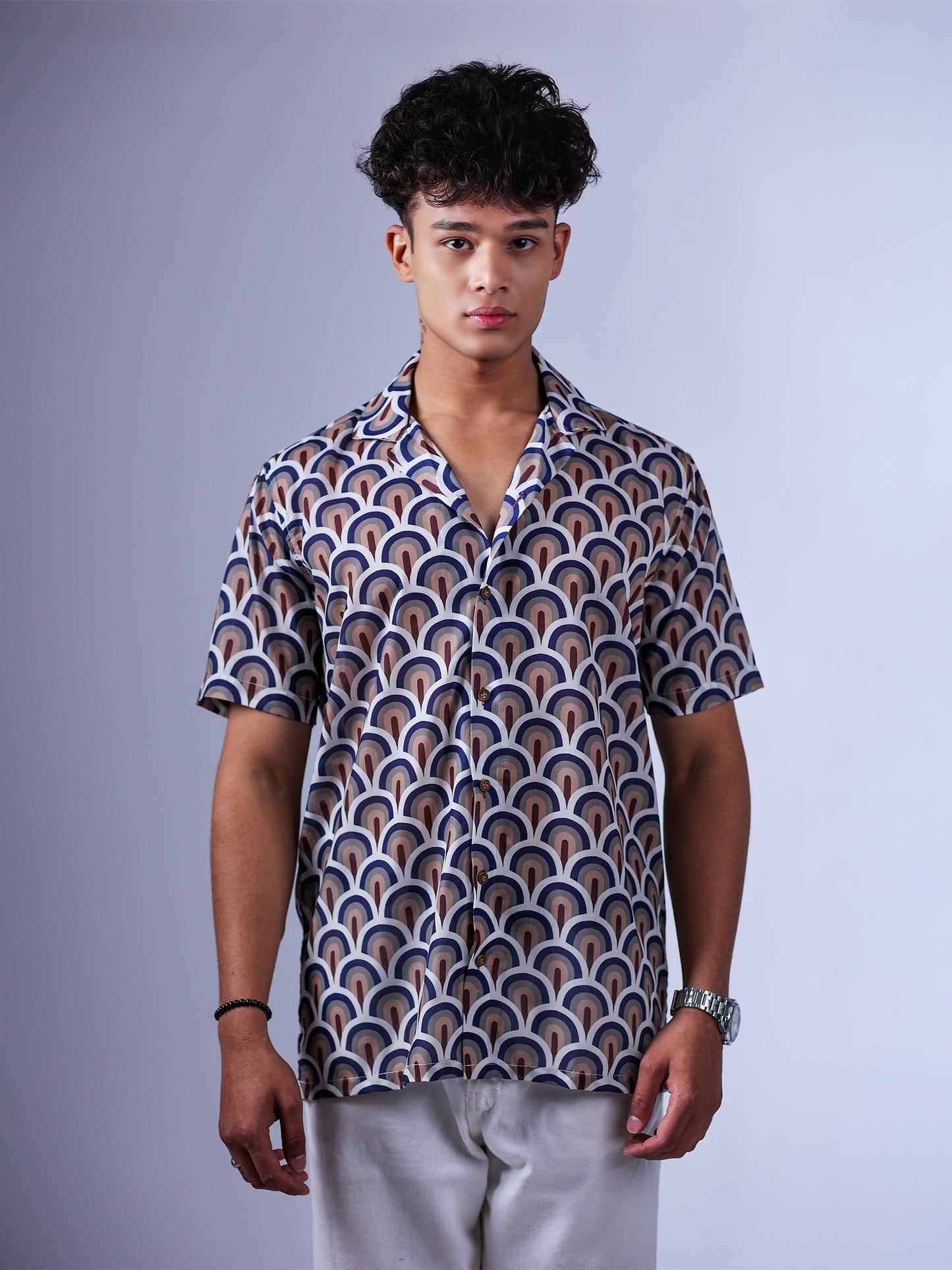 Modern Trippy Print Shirt