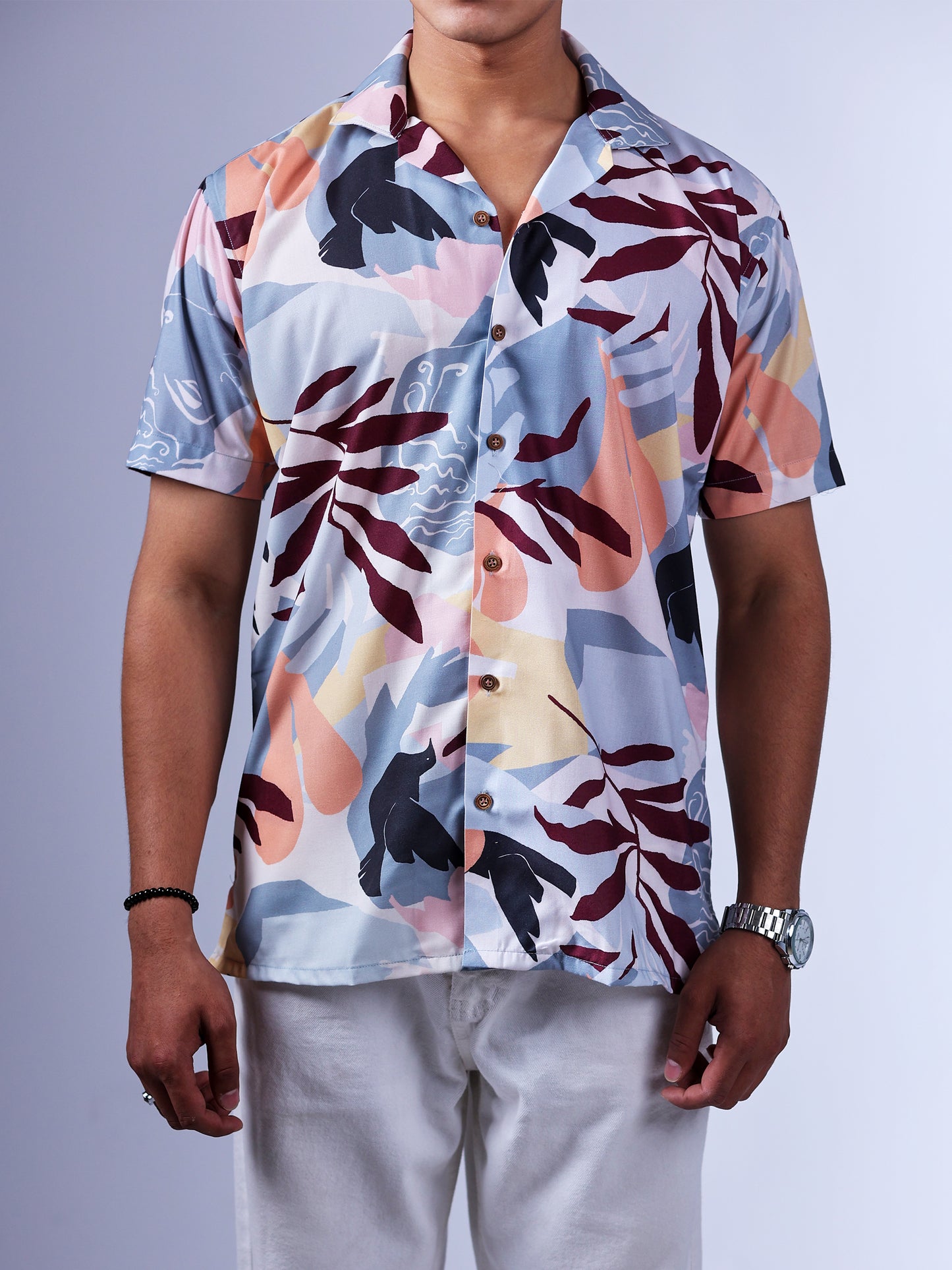 Subtle Leafy Abstract Shirt