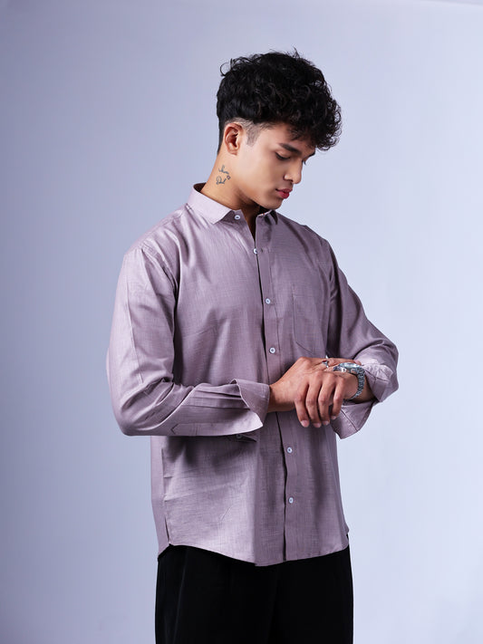 Lavender Shade Linen Shirt