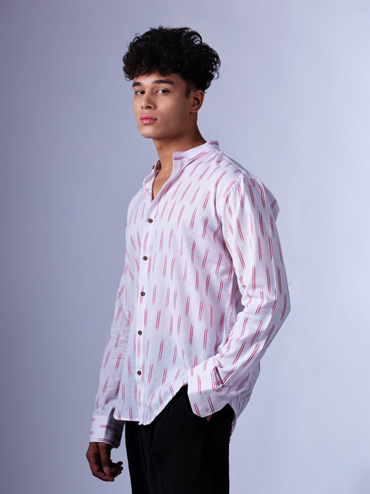 White Ikat Shirt