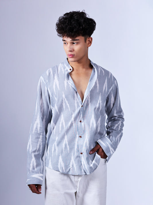 Grey Ikat Shirt