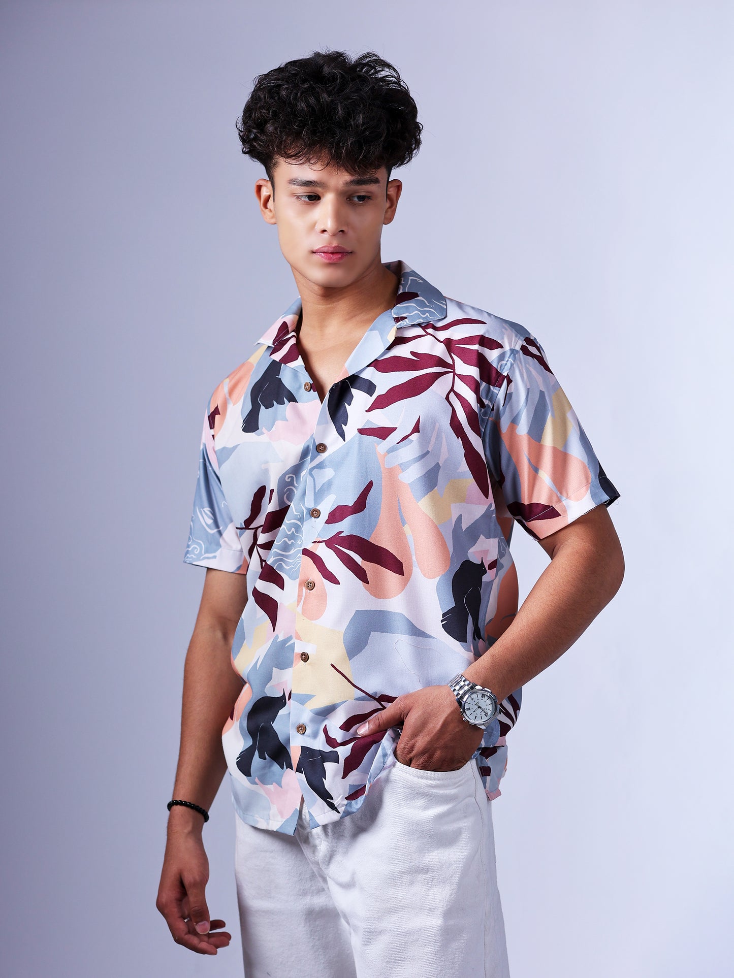 Subtle Leafy Abstract Shirt