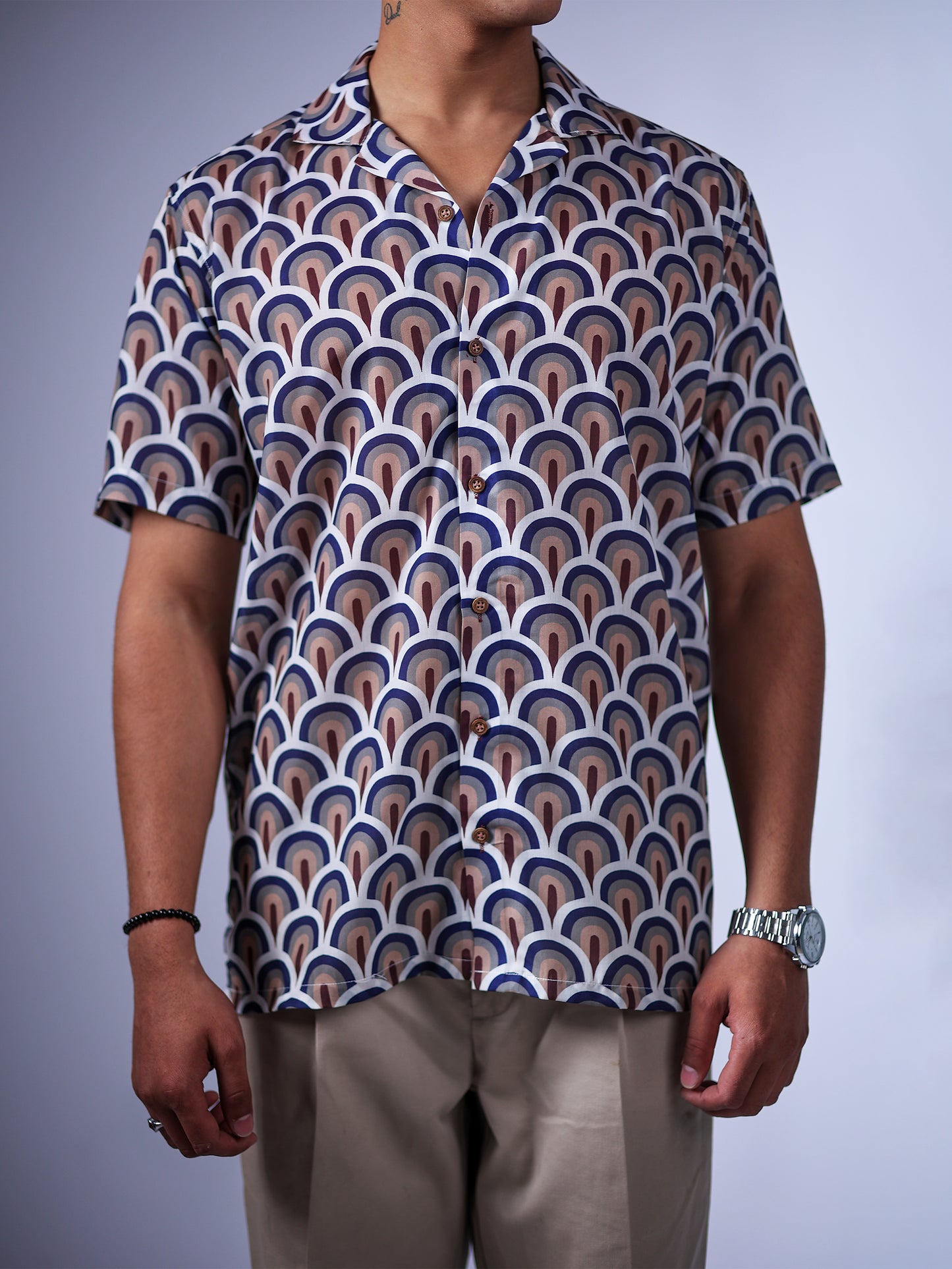 Modern Trippy Print Shirt