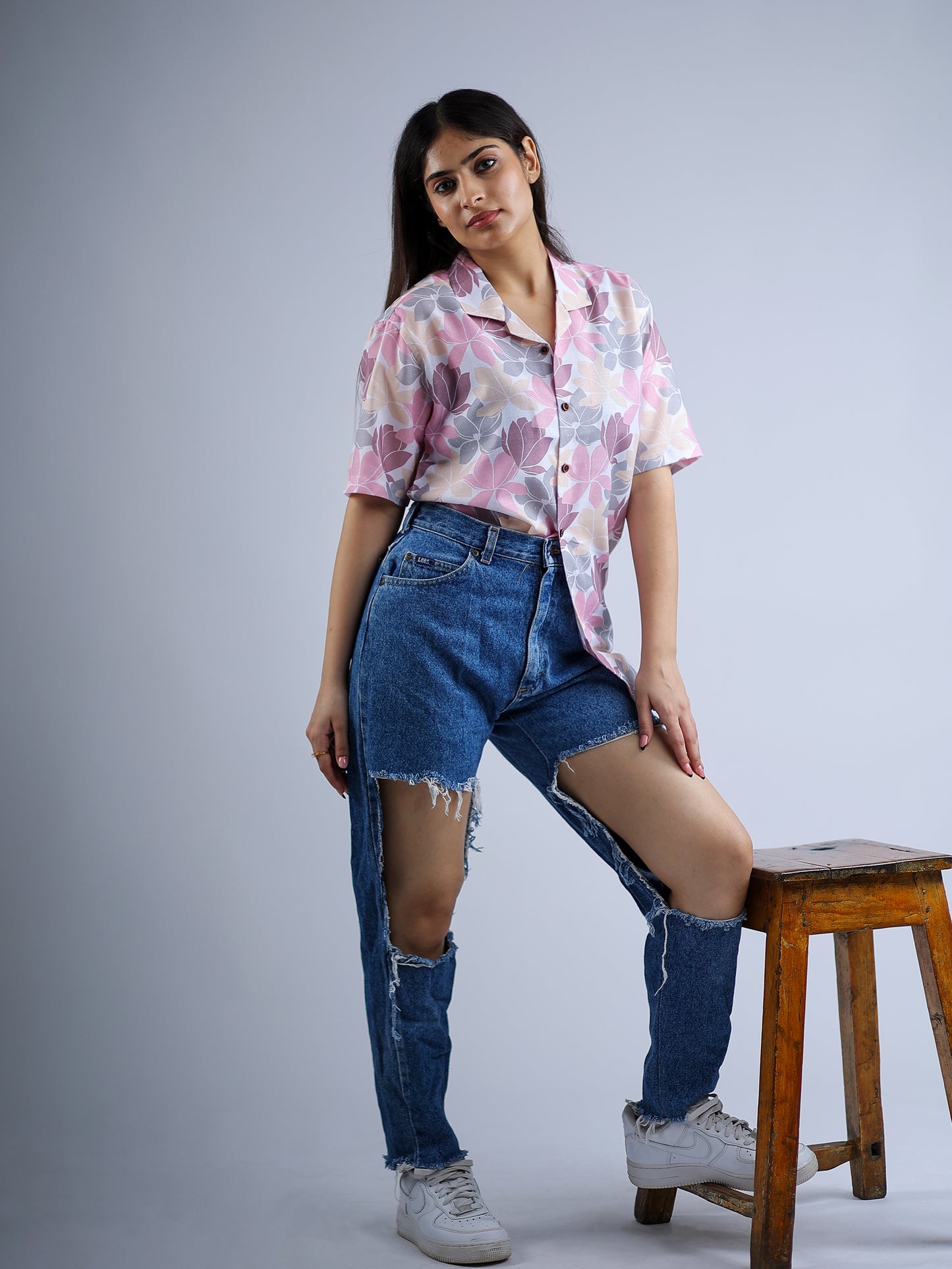 Pink Blossom Floral Shirt