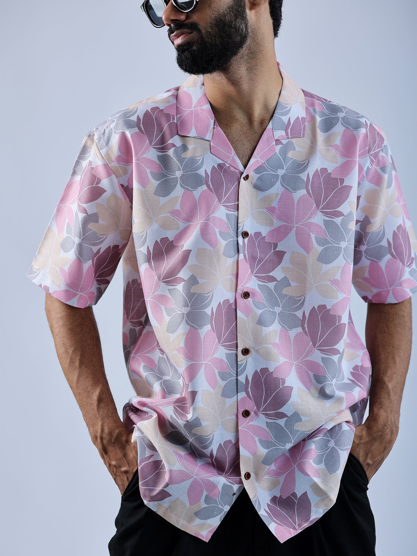 Pink Blossom Floral Shirt