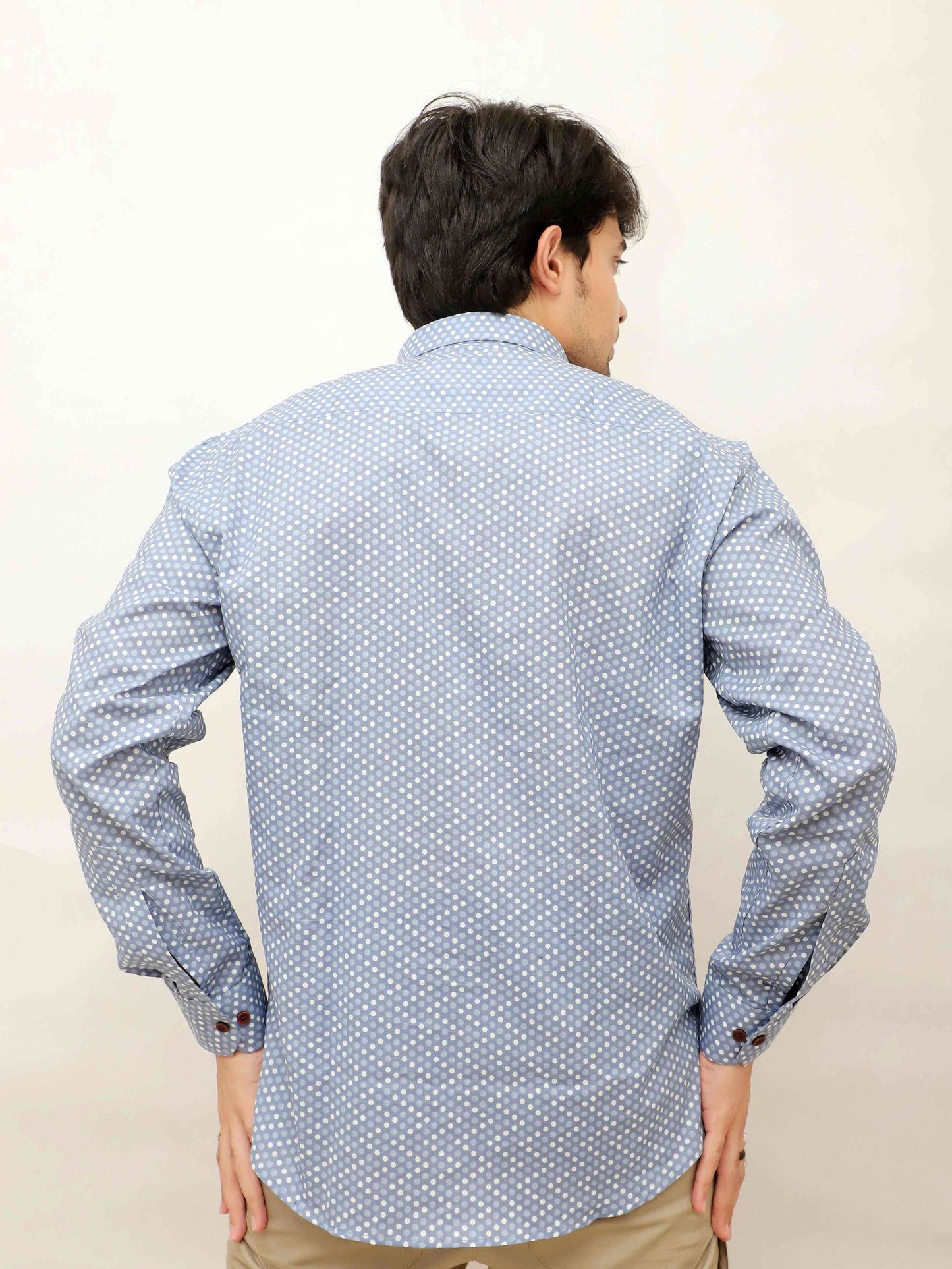 Light Grey Polka Dot Shirt /02