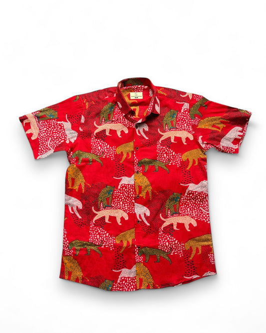 Red Wildlife Whimsy Shirt