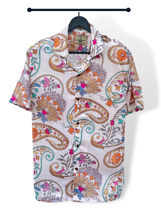 Heritage Paisley Cream Shirt