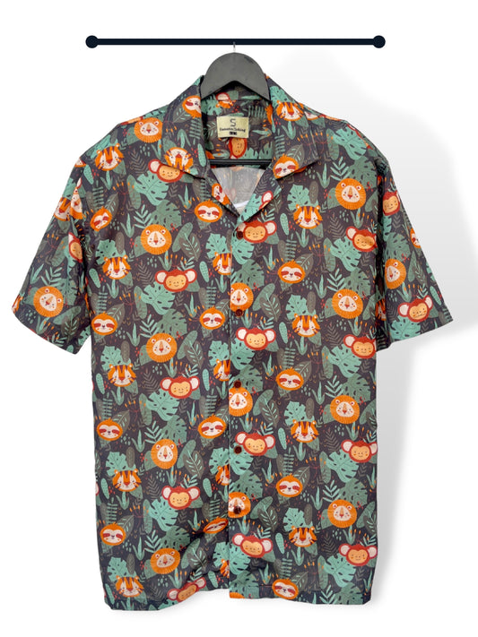 Abstract Jungle Green Shirt