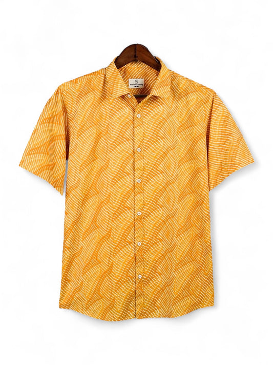 Yellow wavy 2 shirt