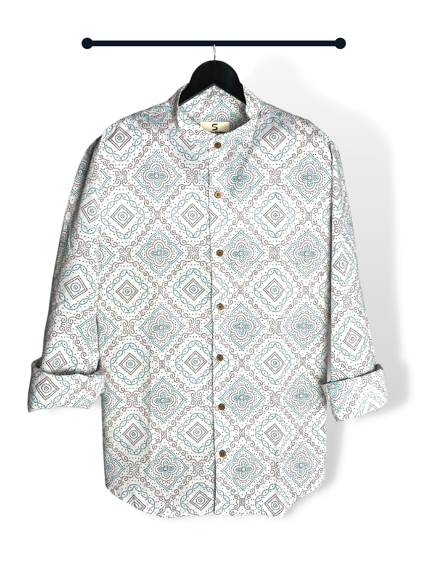 White Antique Full Sleeve Shirt